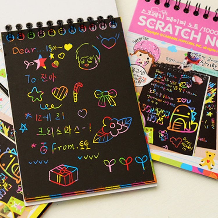 Triple Delight Deal - LCD Tablet | Practice Books | Magic Scratch Drawing Book
