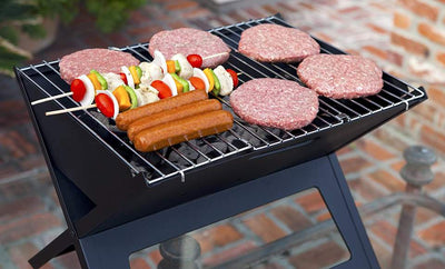 High Quality Iron Charcoal Durable Outdoor BBQ Grill Patio Camping Picnic Portable Charcoal BBQ Grill Barbecue Grill