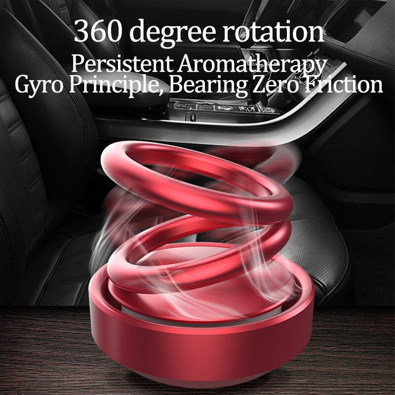 Car Air Freshener | Car Aromatherapy Solar 360 Degree Rotation Automotive Air Freshener Solar Powered