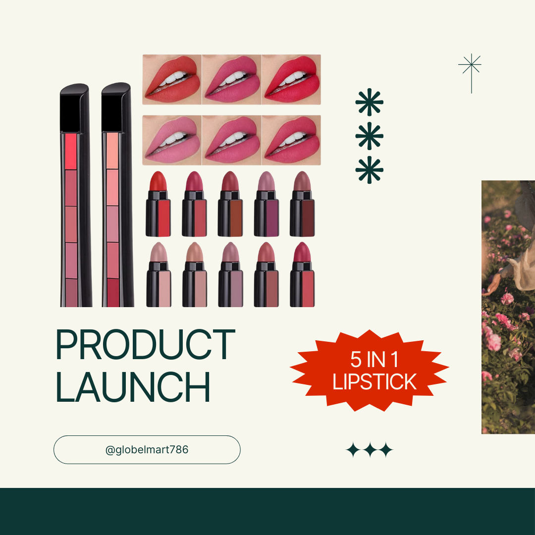 5 in 1 lipstick | Matte Lipstick | Pen Lipstick | Mini Lipstick